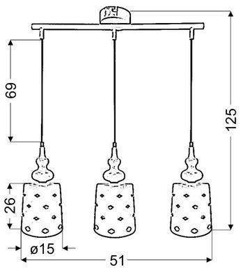 Люстра Candellux 33-51943 HAMP