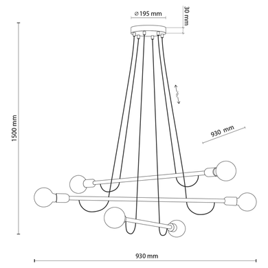 Люстра TK Lighting Helix 4953