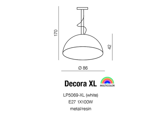 Люстра AZzardo DECORA XL AZ2159 (LP5069-XL-WH )