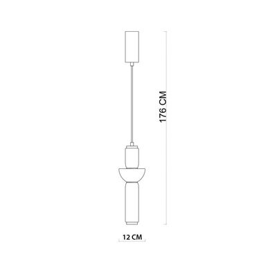 Люстра Italux PND-27372-1-19W-BK Bruni