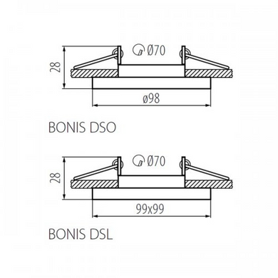 Точечный светильник Kanlux BONIS DSL-C 28703