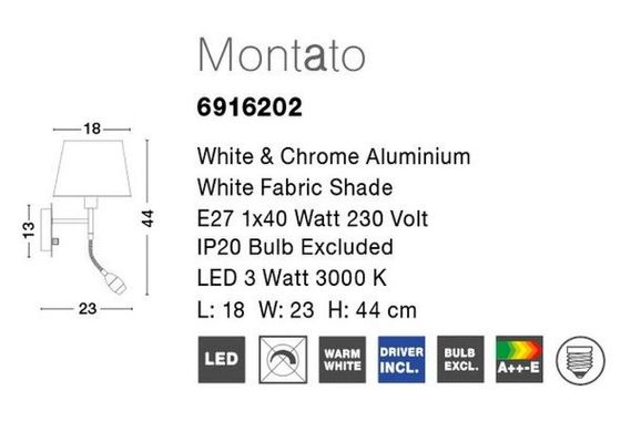 Бра Montato Nova Luce 6916202