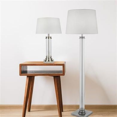 Настольная лампа Searchlight Pedestal EU5141SS