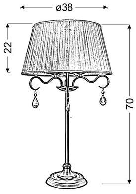 Настільна лампа Candellux 41-15273 FIESTA