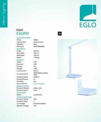 Настільна лампа Eglo Caupo 93965