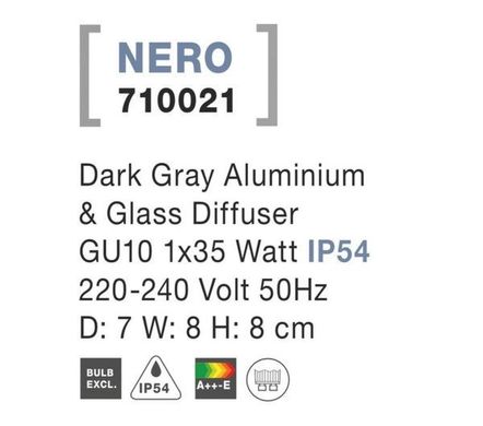 Вуличний світильник NERO Nova Luce 710021