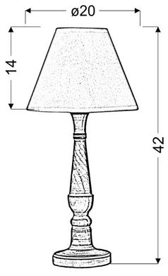 Настольная лампа Candellux 41-80724 FOLCLORE