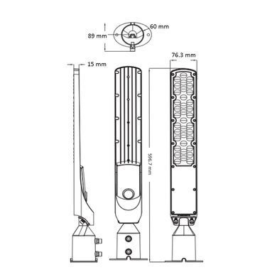 Светильник уличный консольный HOROZ ELECTRIC 074-015-0100-020 12000Lm 6400K 100 Вт