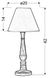 Настільна лампа Candellux 41-80724 FOLCLORE