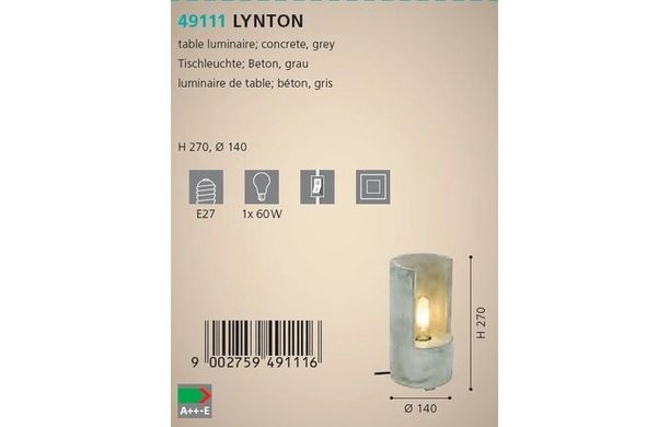 Настільна лампа Eglo Lynton 49111
