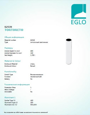 Точечный светильник Eglo TORTORETO 62539