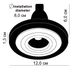 Точковий світильник Saturn R GO/WH-OAK Imperium Light 30112.12.38