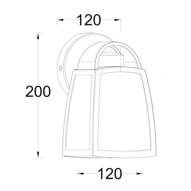 Вуличний світильник настінний LUTEC Kelsey 5273701012