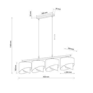 Люстра TK Lighting 4822 GRANT