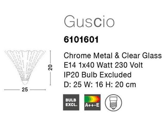 Настенный светильник Guscio Nova Luce 6101601
