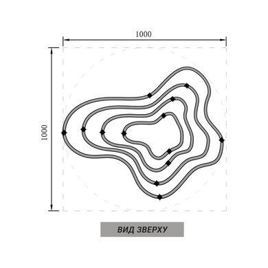 Люстра LineF PCL003-100*80*60*40 PGD