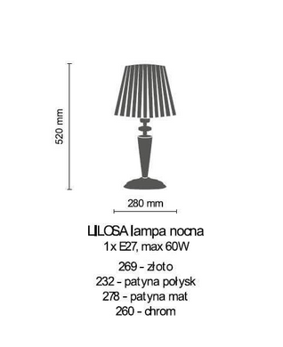 Настільна лампа Amplex LILOSA 269
