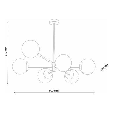 Люстра TK LIGHTING 4732 SARIUS BLACK