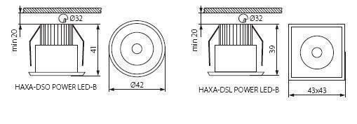 Точковий світильник Kanlux HAXA-DSO POWER LED-B 8103
