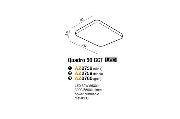 Потолочный светильник AZzardo QUADRO 50 CCT LED AZ2758