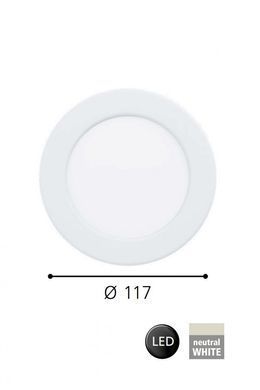 Точковий світильник FUEVA 5 d11,7 LED NW WH Eglo 99148