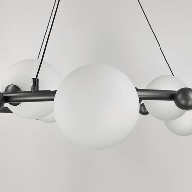 Люстра LineF MJ295/9 BK+WT