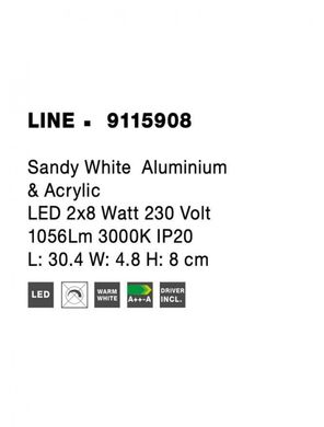 Настінний світильник LINE Nova Luce 9115908