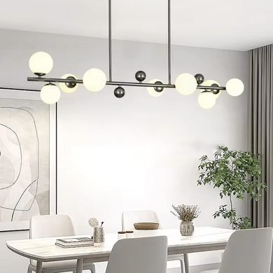 Люстра LineF MJ295L/9L BK+WT