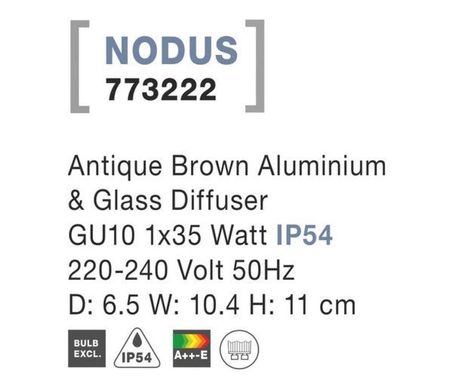 Вуличний світильник NODUS Nova Luce 773222