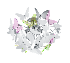 Люстра Trio Reality R60213017 BUTTERFLY