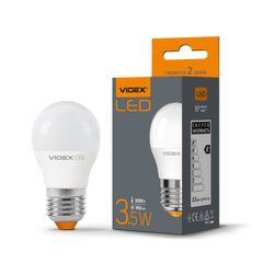 Лампа LED Videx VL-G45e-35273 23501 E27 3,5 Вт 3000K 350Lm