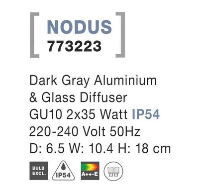 Вуличний світильник NODUS Nova Luce 773223