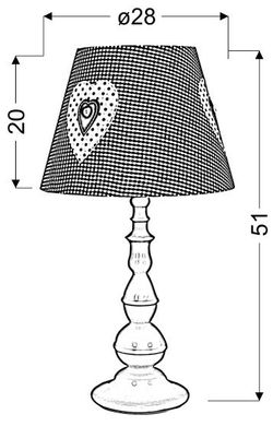 Настільна лампа Candellux 41-64189 SWEET