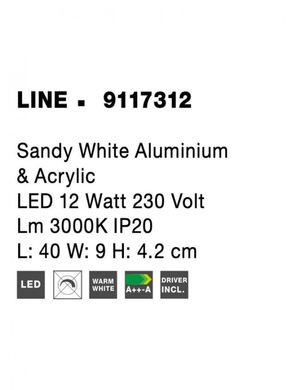 Настенный светильник LINE Nova Luce 9117312