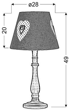 Настільна лампа Candellux 41-64196 SWEET