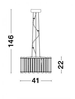 Кришталева люстра ELEMENT Nova Luce 9046505