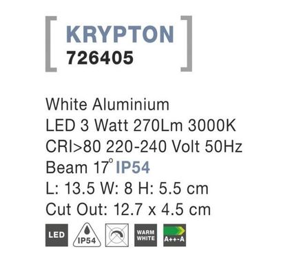 Уличный светильник KRYPTON Nova Luce 726405