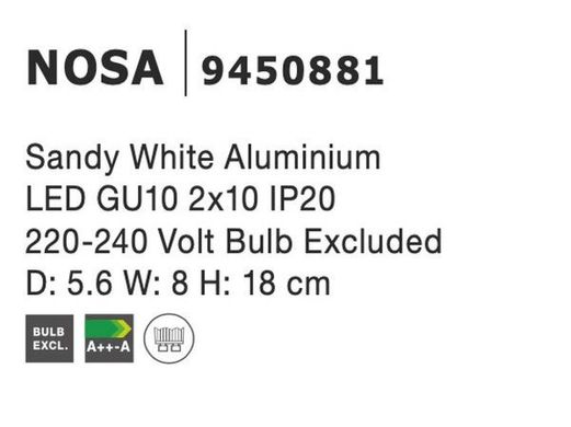 Настінний світильник NOSA Nova Luce 9450881