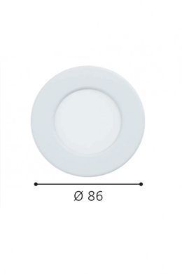Точковий світильник FUEVA 5 d8,6 LED WW IP44 WH Eglo 99202