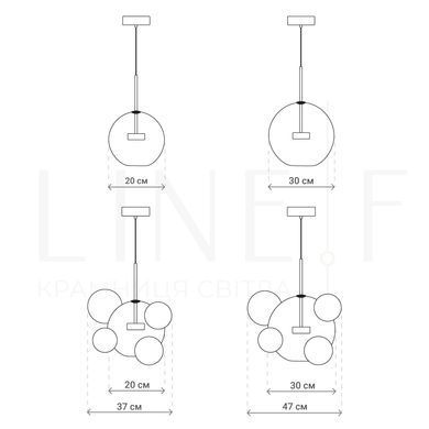 Люстра LineF AA397-200 AB+CL
