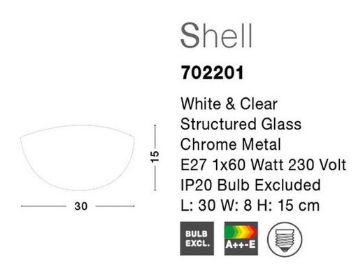 Настінний світильник Shell Nova Luce 702201