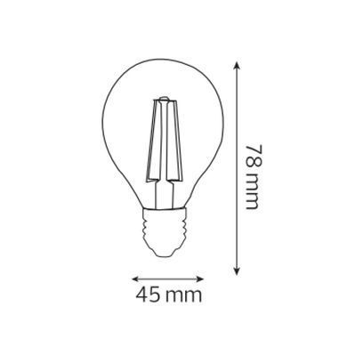 Світлодіодна лампа HOROZ ELECTRIC 001-089-0006-050 FILAMENT BALL-6