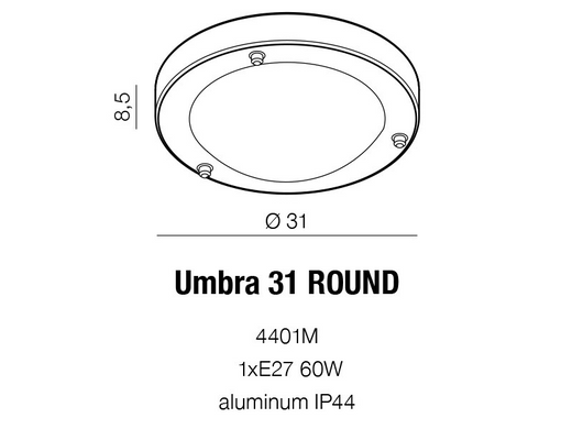 Потолочный светильник AZzardo UMBRA 31 AZ1597 (4401M )