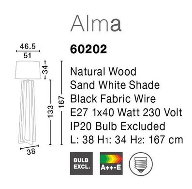 Торшер Alma Nova Luce 60202