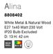 Настольная лампа ALINA Nova Luce 8808402