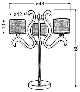 Настольная лампа Candellux 43-33925 AMBROSIA