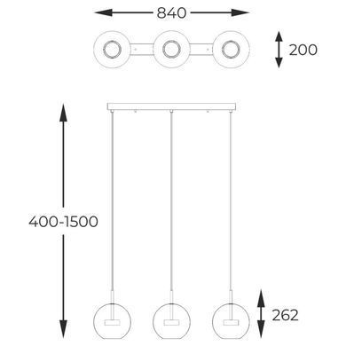 Люстра Zuma Line P0428-03J-B5AC ENCELADUS