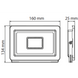 Прожектор светлодиодный HOROZ ELECTRIC 068-010-0050-040 ASLAN-50