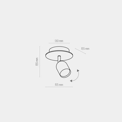 Точечный светильник TOP WOOD 1 WH TK-Lighting 3294