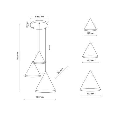 Люстра TK Lighting 6633 CONO